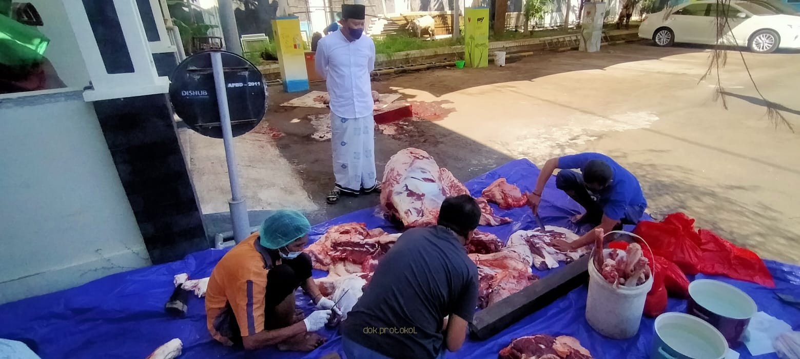 Bupati Irsyad Yusuf : Usahakan di RPH. Kalau Tidak Bisa, Saya Minta Warga Patuhi Prokes Ketat Saat Pemotongan Hewan Qurban