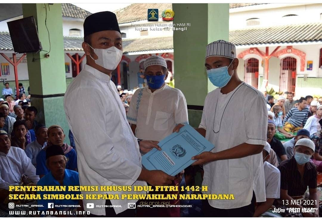143 Warga Binaan Rutan Bangil Terima Remisi Khusus Hari Raya