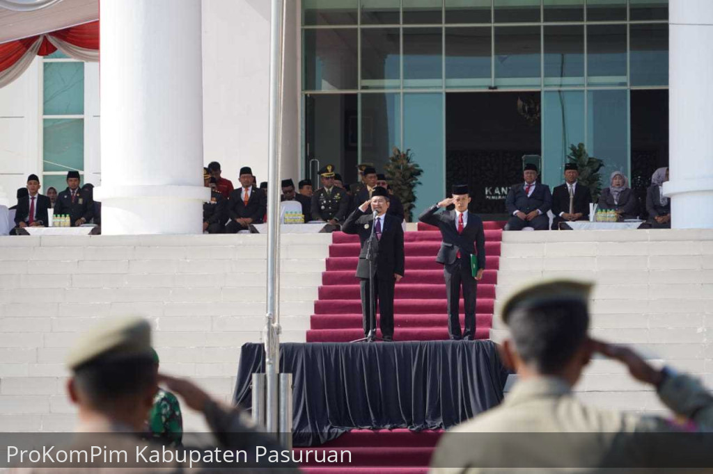 Peringati Hari Kesaktian Pancasila 2023, Pemkab Pasuruan Selenggarakan Upacara di Halaman Graha Maslahat