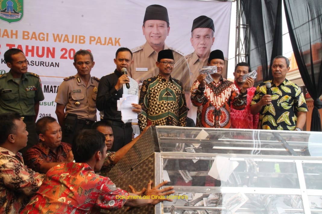 Motivasi Wajib Pajak Untuk Bayar Tepat Waktu, BKD Kabupaten Pasuruan Gelar Pengundian Hadiah