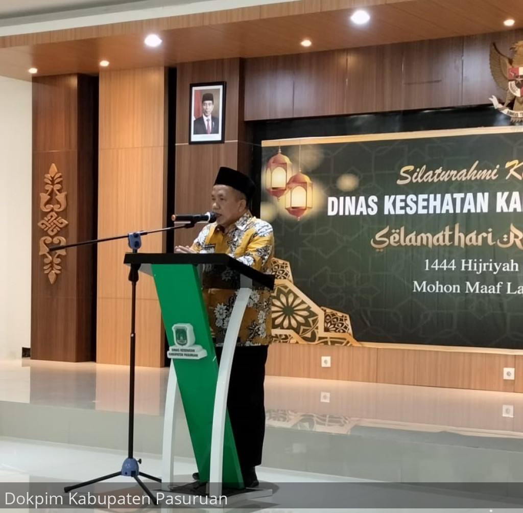 Silaturahmi Lebaran Bersama Keluarga Besar Dinkes, Wakil Bupati Semangati Kinerja Nakes