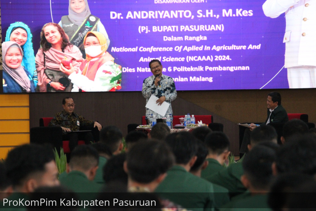 Didaulat Sebagai Pembicara Dalam Konferensi Nasional POLBANGTAN Malang, Pj. Bupati Andriyanto Berikan Dukungan Kepada Petani Milenial Program YESS