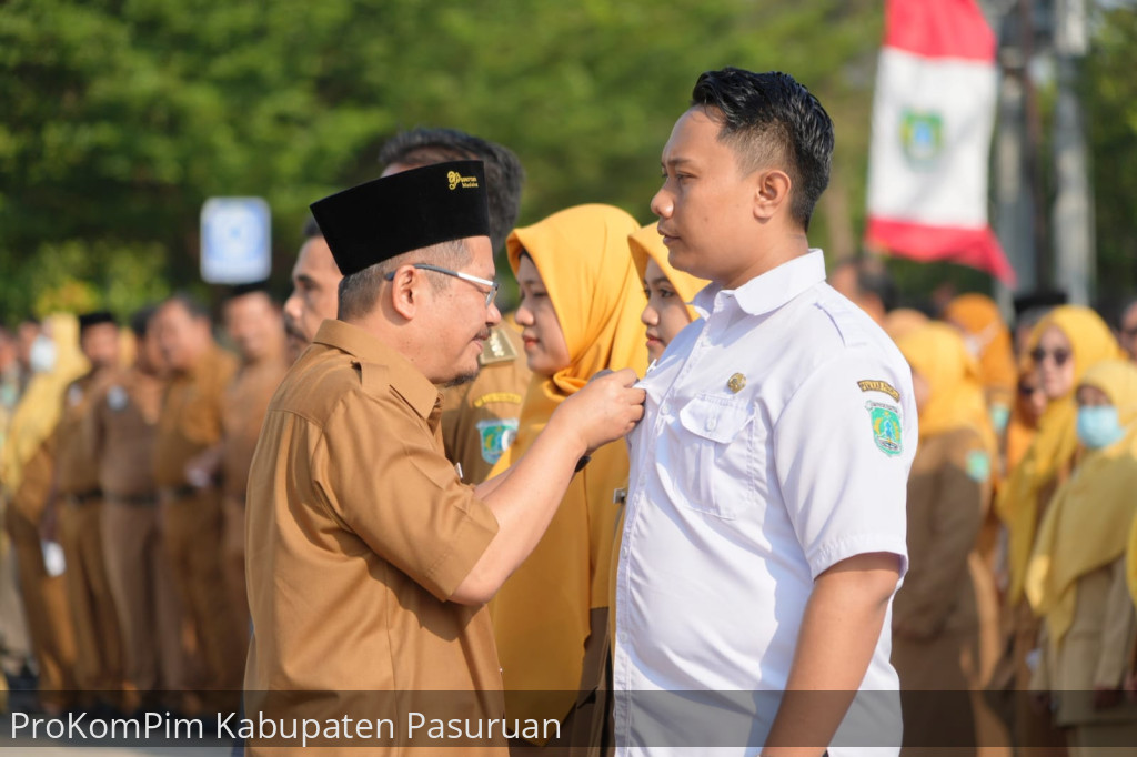 Pj. Bupati Andriyanto Sematkan PIN Hari Jadi Kabupaten Pasuruan ke-1095, Pertanda Rangkaian Acara Mulai Digelar