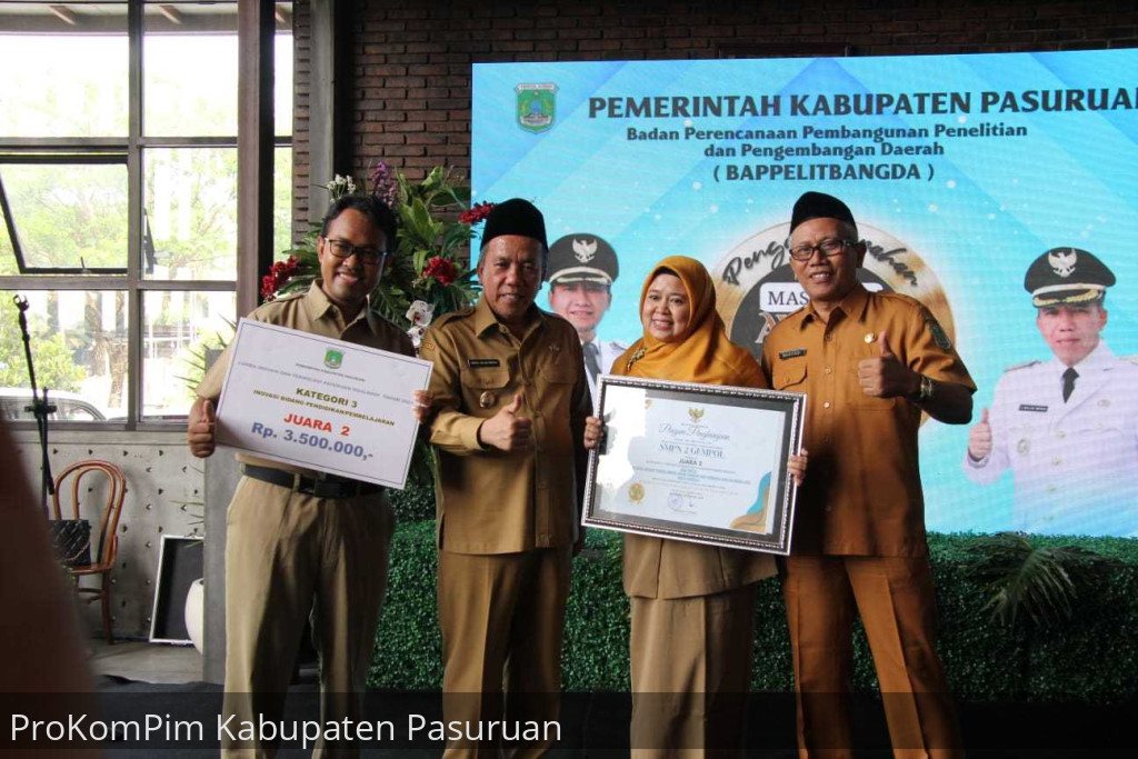Plh. Bupati Pasuruan Apresiasi Para Pemenang Lomba Inovasi & Teknologi Pasuruan Maslahat 2023 dan Terus Dorong ASN Berinovasi