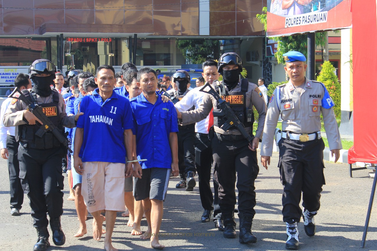Operasi Pekat Semeru, Polres Pasuruan Ungkap Ribuan Kasus Kejahatan