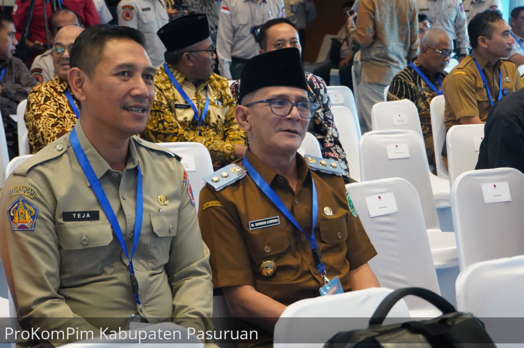 Reduksi Resiko Bencana, Wabup Gus Shobih Hadiri Rakornas Penanggulangan Bencana Bersama Kepala BNPB dan Menko PMK
