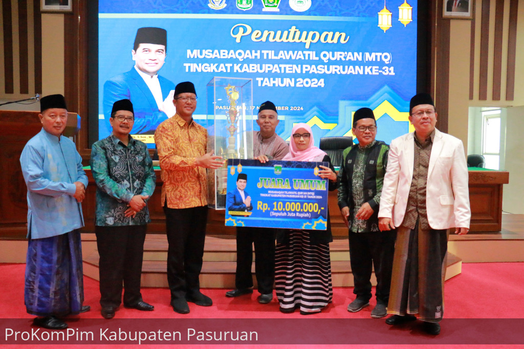 Selamat, Kecamatan Gondangwetan Juara Umum MTQ Kabupaten Pasuruan XXXI Tahun 2024