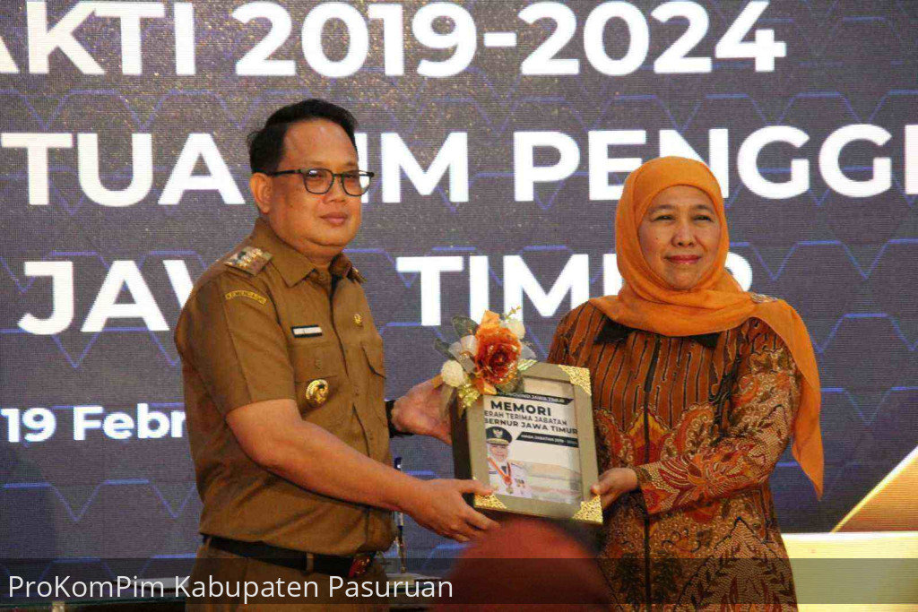 Pj. Bupati Pasuruan Hadiri Pelantikan Pj. Gubernur Jatim Pj. Ketua TP PKK Jatim