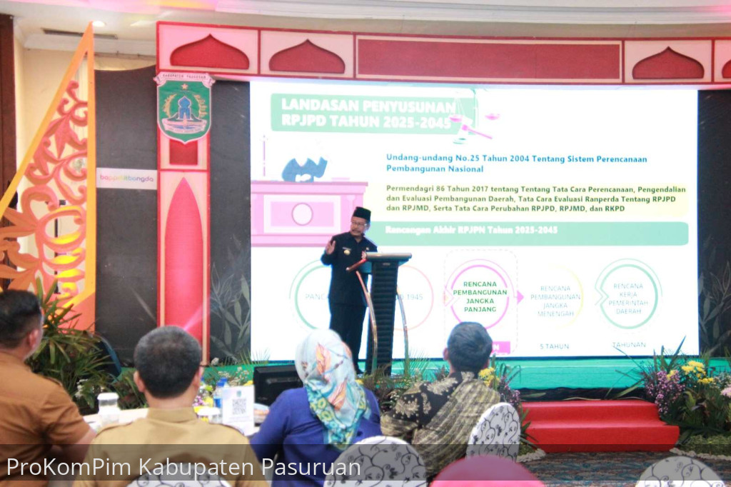 Identifikasi Potensi Daerah Sebagai Modal Pembangunan Berkelanjutan, Pemkab Pasuruan Gelar Konsultasi Publik RPJPD 2025-2045
