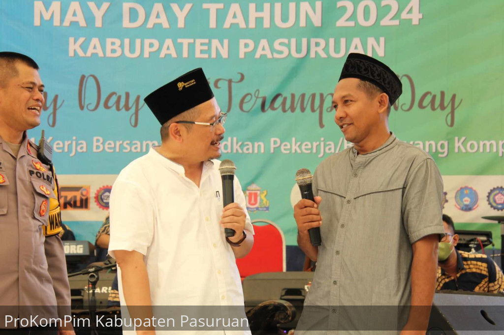 Pj. Bupati Pasuruan: Peringatan Hari Buruh Sedunia, Momentum Bagi Pekerja Tingkatkan Produktivitas Melalui Pengetahuan dan Sikap