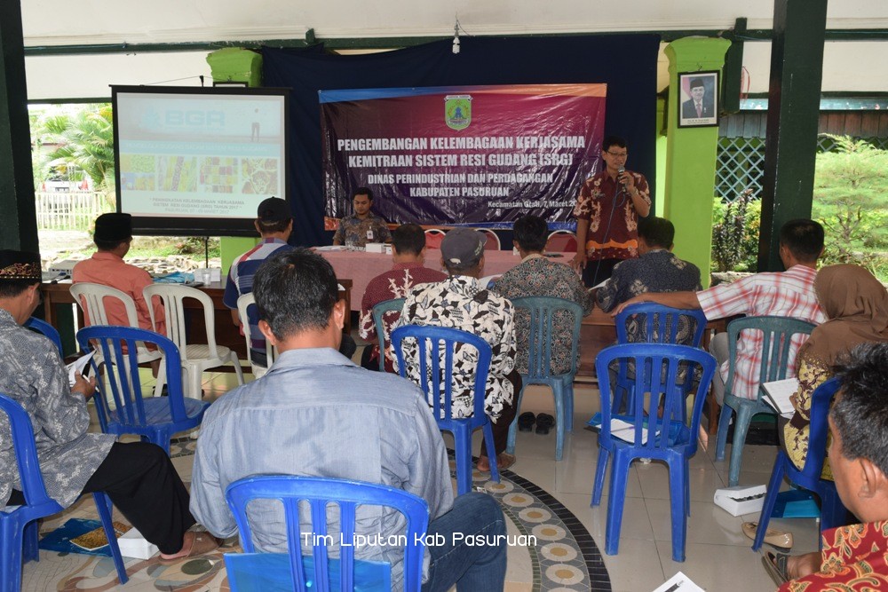 Disperindag Kabupaten Pasuruan Himbau Petani Gunakan Resi Gudang