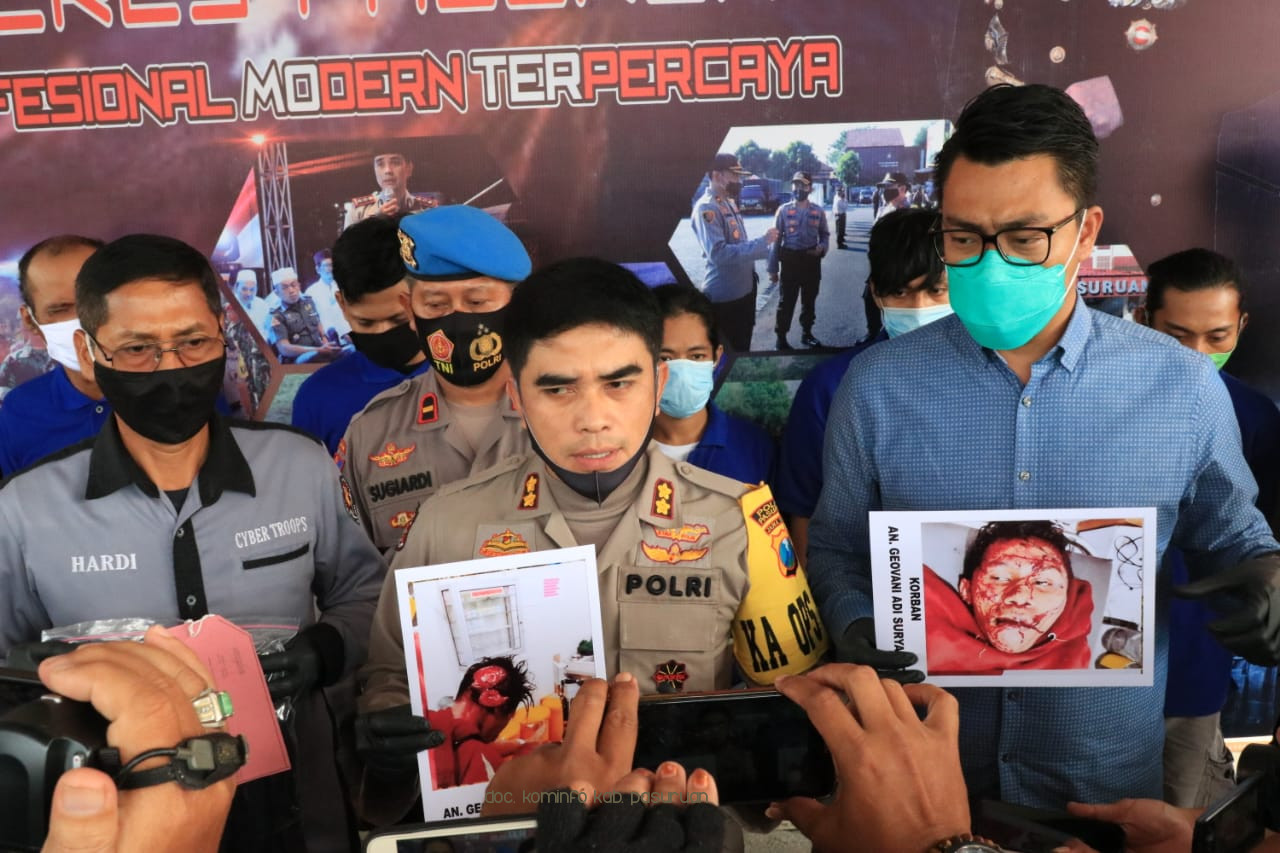 Polres Pasuruan Tangkap 6 Pelaku Pengeroyokan Remaja 17 Tahun dari Kecamatan Pandaan 