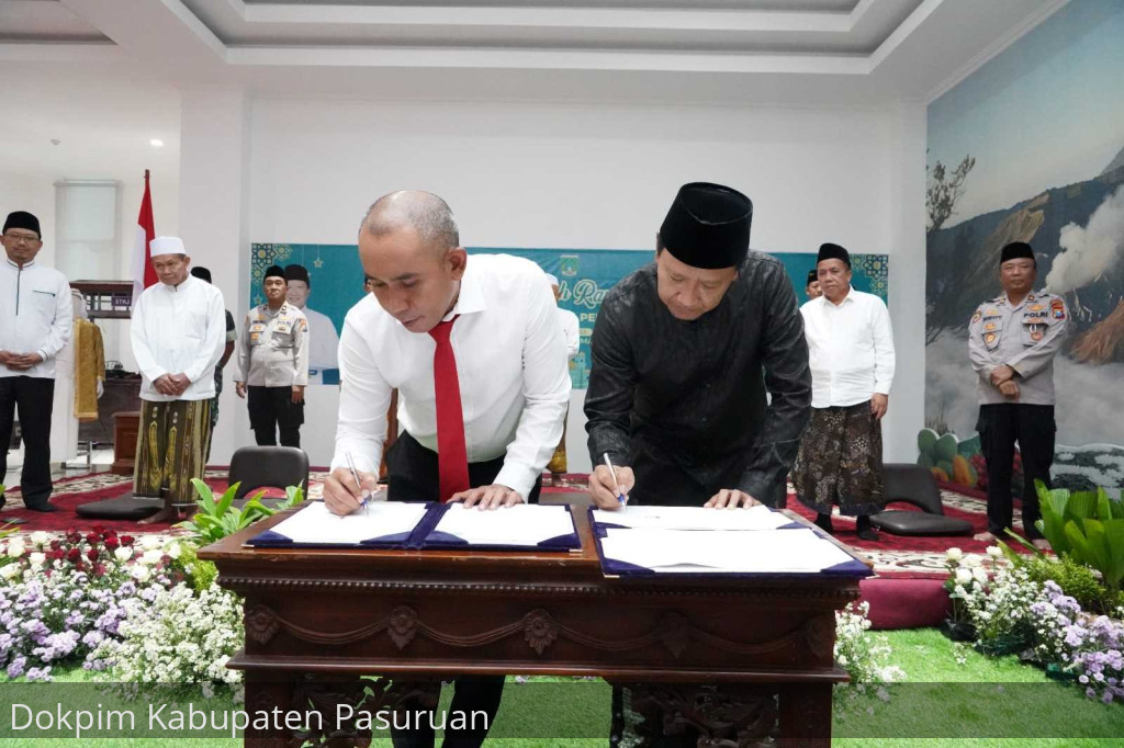 Wujudkan Good Governance, Bupati Irsyad  Tandatangani Kesepakatan Bersama Kejari Kabupaten Pasuruan