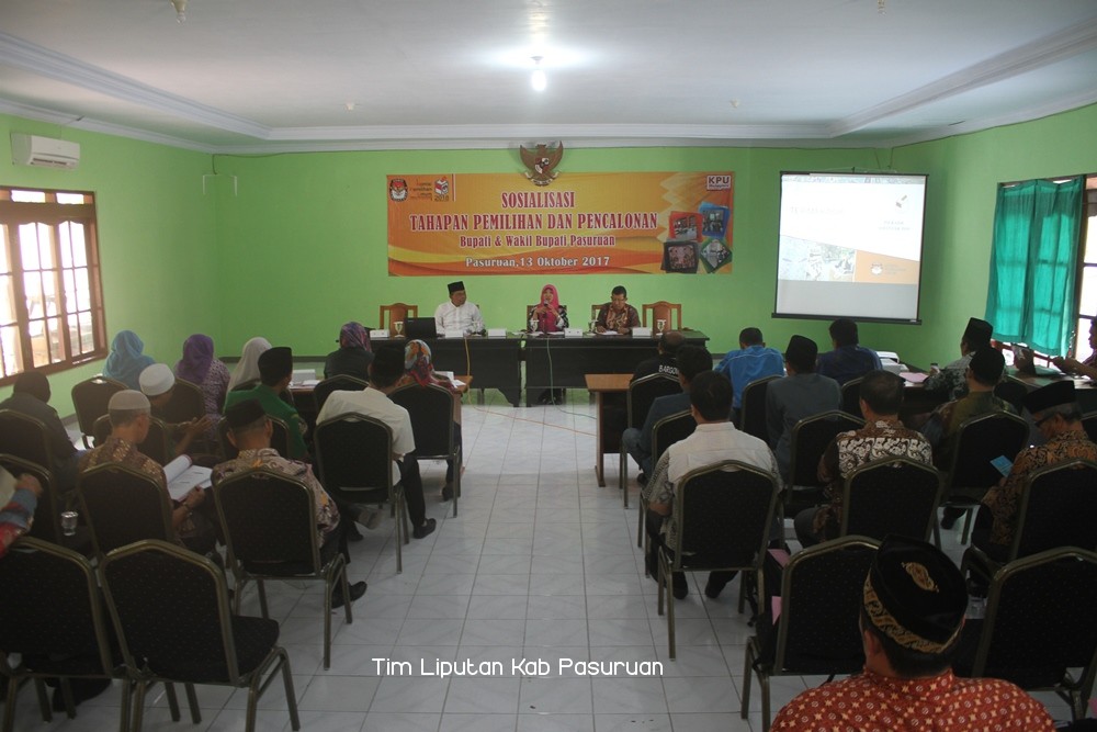 Tancap Gas, KPU Kabupaten Pasuruan Gelar Sosialisasi Tahapan Pilgub Jatim dan Pilkada Kabupaten Pasuruan 2018