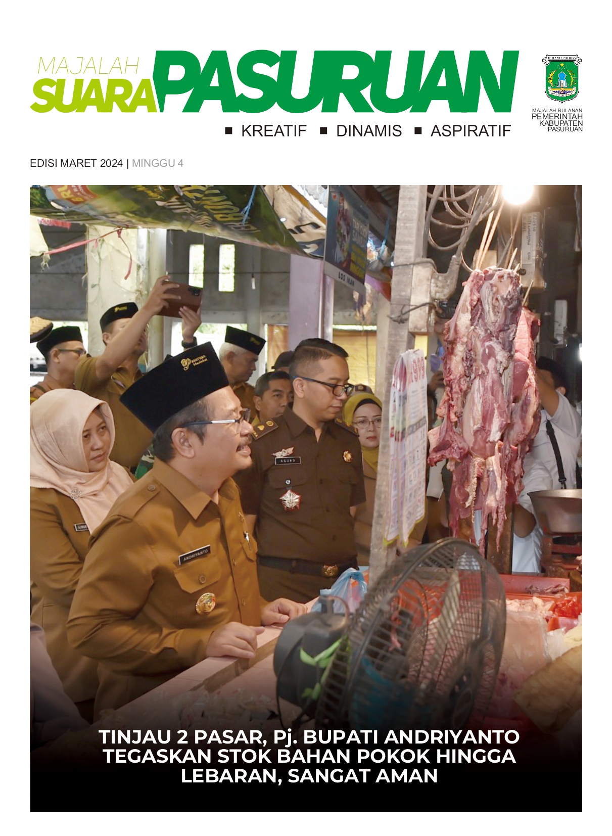 Sampul untuk Majalah Suara Pasuruan Edisi Maret Minggu IV Tahun 2024