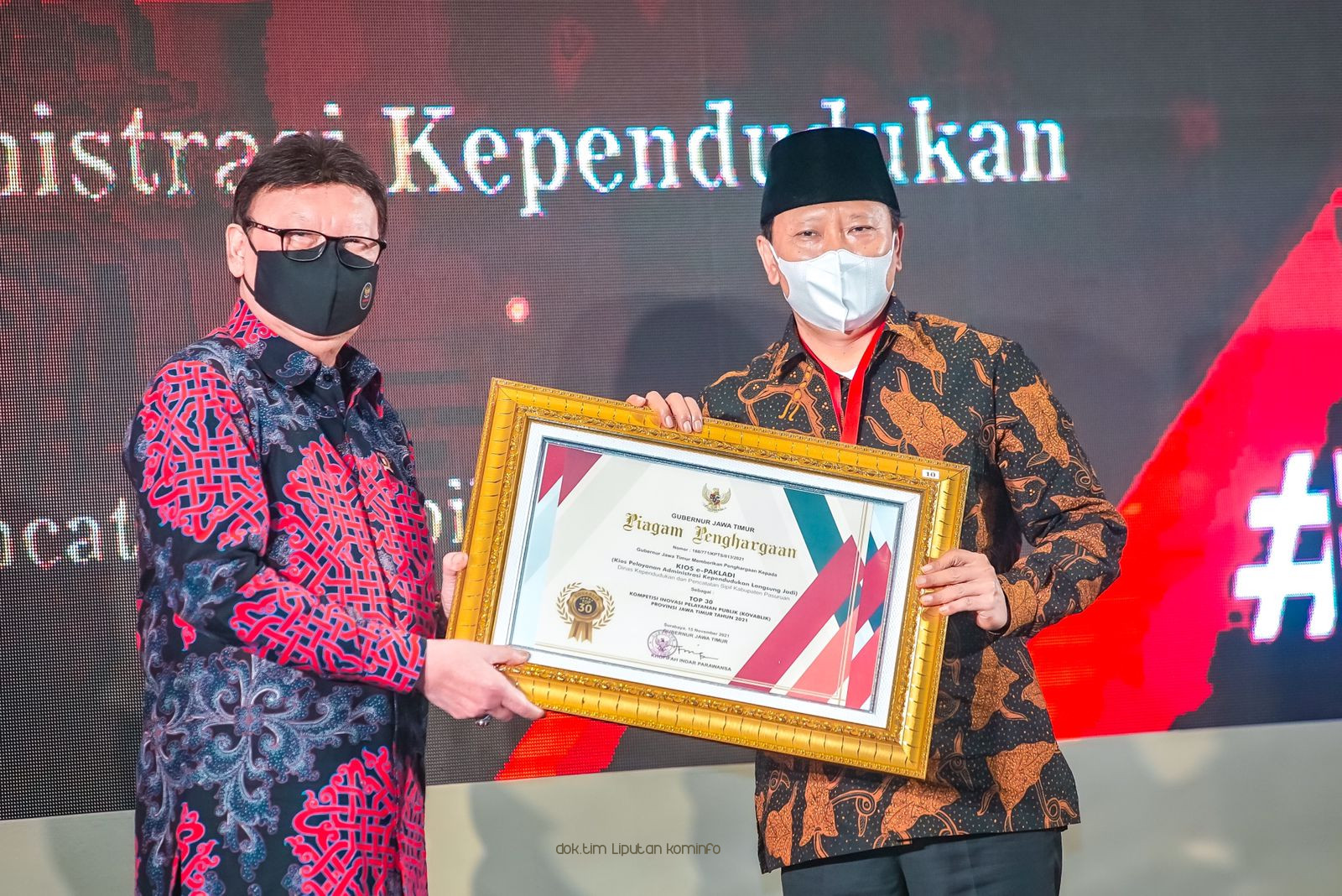Inovasi KIOS e-PAK LADI Raih Top 30 Kovablik Jatim 2021