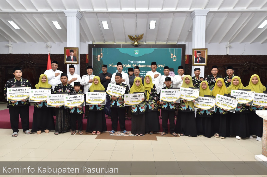 50 Kafilah Kabupaten Pasuruan Terima Reward. Pj Bupati Pasuruan, Andriyanto Ucapkan Terima Kasih Sudah Berjuang Dengan Tulus